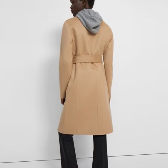 Theory Wrap Coat in Double-Face Wool-Cashmere - Picture 7 of 11